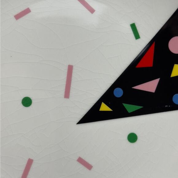 Vintage Fujimori Kato Kogei Alpha 3 Pop Art Saucer Plate Japan 1980’s Geometric - Picture 6 of 9